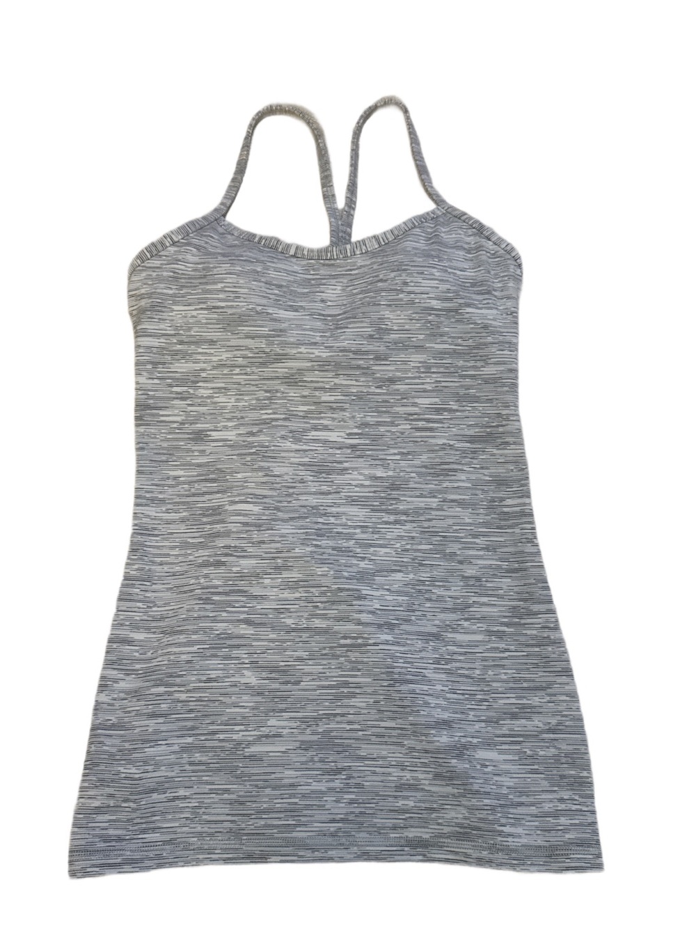 Lululemon Power Y Heathered Gray Tank Size 4 NWOT